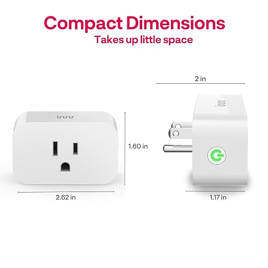 Innr Zigbee Smart Plug, Works with Philips Hue*, Alexa and SmartThings | Zigbee Repeater, Energy Monitoring, 1-Pack