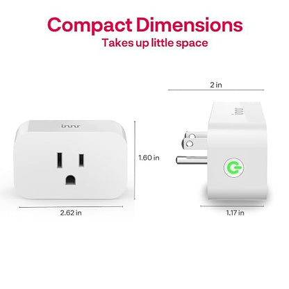 Innr Zigbee Smart Plug, Works with Philips Hue*, Alexa and SmartThings | Zigbee Repeater, Energy Monitoring, 1-Pack