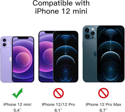 JETech Privacy Full Coverage Screen Protector for iPhone 12 mini 5.4-Inch, Anti-Spy Tempered Glass Film, Edge to Edge Protection Case-Friendly, 2-Pack