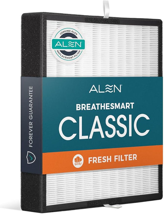 Alen Air Filter BF35-Fresh Replacement HEPA Filter for BreatheSmart Classic Air Purifier - Captures Allergens, Dust, & Mold + Odors & Smoke (1 Filter)