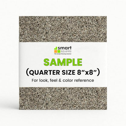 Smart Squares Easy Street Premium Plush Carpet Tiles, Made in USA – 8x8 Peel and Stick Floor Tiles with Attached Padding – Seamless DIY Carpet Squares (0.44 Sq Ft, Sample, 909 Lava)