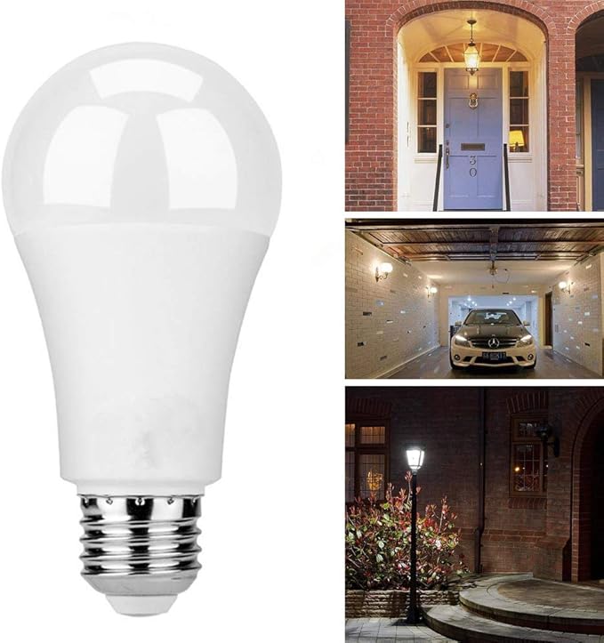 E26 12W Smart Photo Sensor LED Light Bulb 6000K