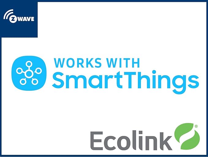 Home Automation Lighting, ZWAVE Plus Smart Switch by Ecolink, Lighting Control, White Single Rocker Style Light Switch Design (PN - SDLS2-ZWAVE5)
