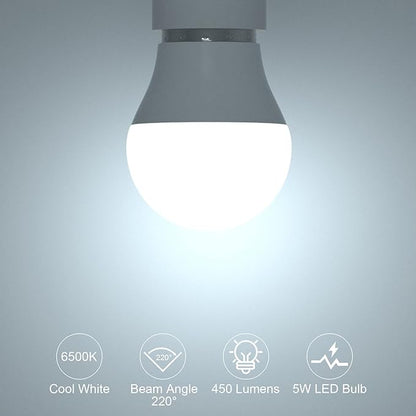 ORALUCE 丨 Bundle - A15 Lightbulbs Cool White 6500K (Pack of 6) & Smart LED Bulb A19 Wi-Fi and Bluetooth (Pack of 4)