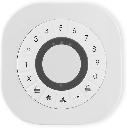 frient Intelligent Keypad | Secure Access Control | Keyless Entry | Zigbee | Works with Homey and Home Assistant | Smart Home PIN and RFID Reader, Backlit Wireless Door Entry, Compatible with Homey and Home Assistant