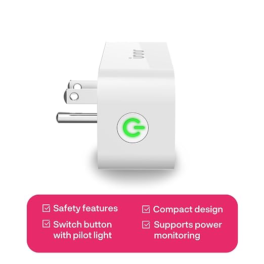 Innr Zigbee Smart Plug, Works with Philips Hue*, Alexa and SmartThings | Zigbee Repeater, Energy Monitoring, 1-Pack