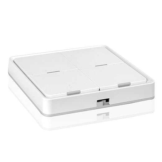FTVOGUE Wireless 4 Gang Scene Panel No Wiring Needed Stick on Wall Tuya Smart Life for Home Automation