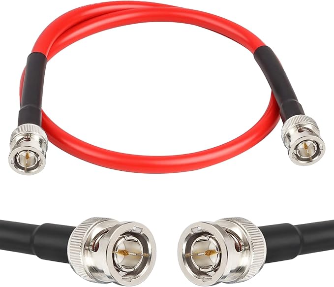 XRDS-RF 12G SDI Cable 2FT, 75ohm RG6 BNC Cable Supports HD-SDI/3G/6G/12G-SDI/4K for Video Security Camera Converter
