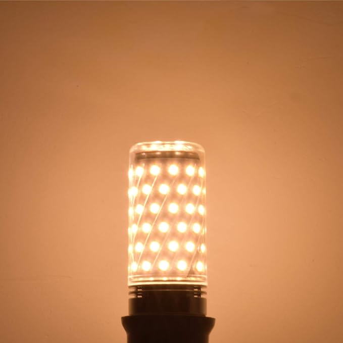 RAYHOO Candelabra LED Bulbs Incandescent 80-100W Bulb Equivalent, Standard Medium E12 Base,1000Lumens Non-Dimmable,4 Pack(Warm White 3000K)