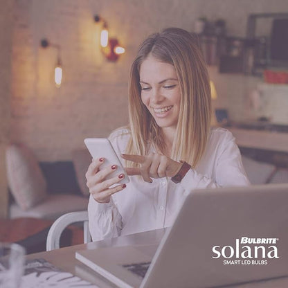 Bulbrite Solana G25 WIFI Connected Edison Filament LED Smart Light Bulb, Clear