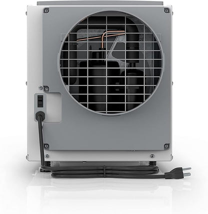 AprilAire E100 Pro 100-Pint Whole-House Dehumidifier + Model 76 Wall Mount Control, Commercial-Grade Dehumidifier for Basement, Crawlspace, or Whole House up to 5,500 sq. ft.
