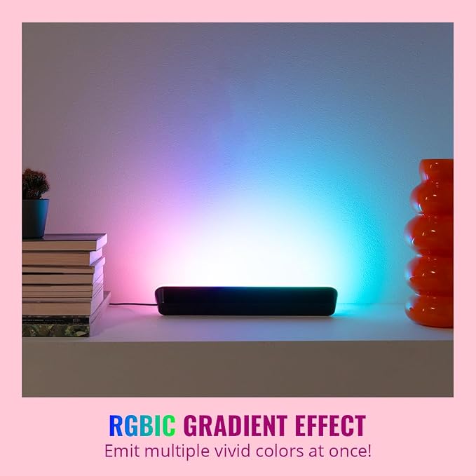WiZ Connected Gradient Light Bars, RGBIC, Display Multiple Colors, 150 Lumens, Versatile Placement, Easy Setup, LED, Connect to Wi-Fi, Control with App/Voice