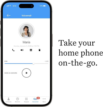 Ooma Telo VoIP with 3 HD3 Handsets Complete Home Phone System for Unlimited Nationwide Calling, Mobile App Access, and Robocall Blocking Affordable Landline Replacement