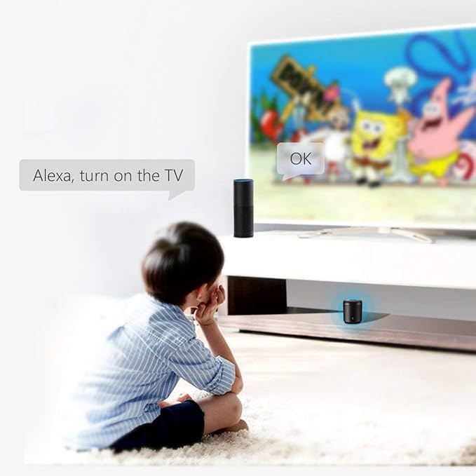 Broadlink WiFi Smart Home Hub RM Mini 3 (2.4 GHz Wi-Fi Only) IR Automation Learning Universal Remote Control for TV Compatible with Alexa, Google Home, IFTTT