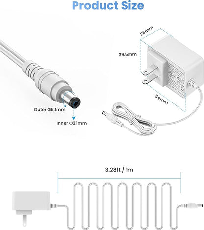 ZOSI DC 12V 2A US CCTV Power Supply Adapter for Home Security Camera Surveillance System