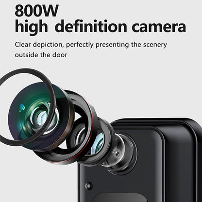 Video Doorbell Intercom with Monitor System, Smart Home Video Intercom Door Phone Kits, 8MP 170° Wide Angle Camera, 4.3 Inch Screen, for Apartment