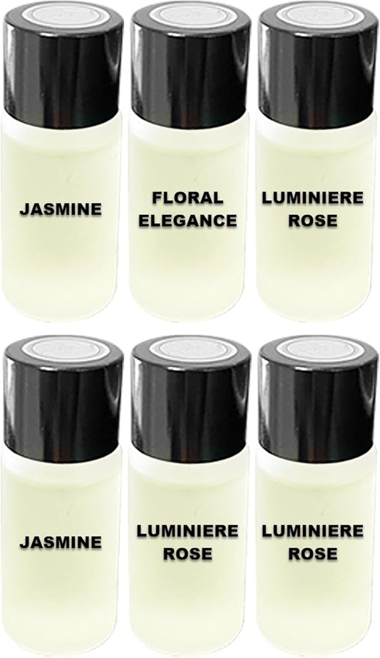 Car Air Freshener Refill Liquid Set of 6 x 10 ML - Smart Car Air Freshener Refill - Car Fragrance Refill - Car Diffuser Refill (Romantic Scent Experience)