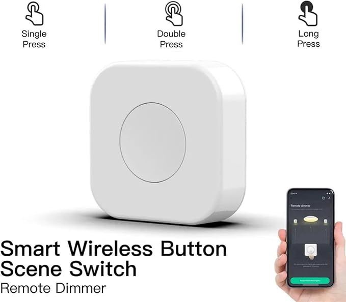 4X Tuya Zigbee Button Smart Scene Switch Intelligent Linkage Wireless Switch Automation Work with Smart Life