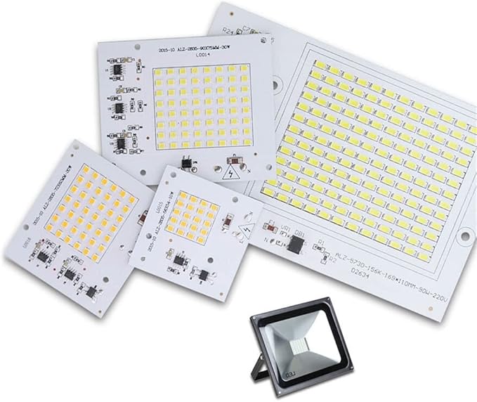 1pack LED Leads Chip Floodlight 2835/5730SMD Smart IC 220-240V 10W 20W 30W 50W 90W DIY for Outdoor Spotlight Garden White Warm White Tracking Lighting (Color : White, Size : 220V 20W)