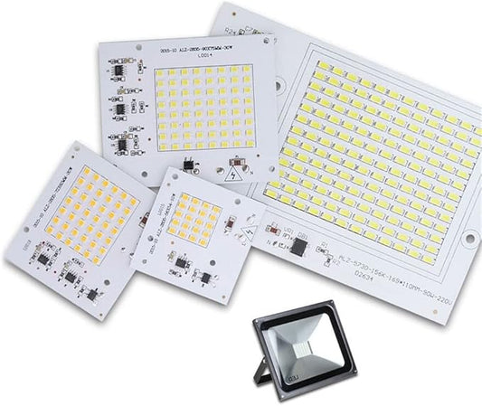 1pack LED Leads Chip Floodlight 2835/5730SMD Smart IC 220-240V 10W 20W 30W 50W 90W DIY for Outdoor Spotlight Garden White Warm White Tracking Lighting (Color : OneColor, Size : 220V 20W)