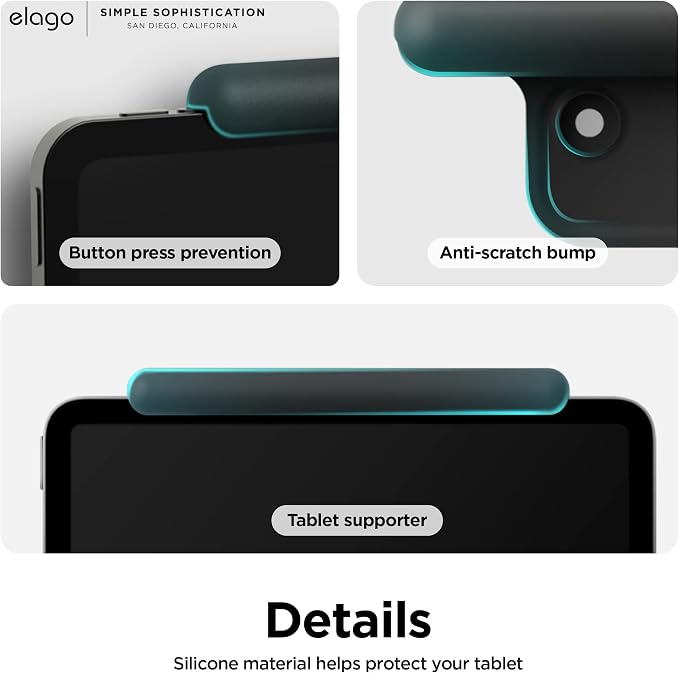 elago Home Hub Mount for iPad mini/Air/Pro | [iPad Wall Mount] [Homekit Mount] [Easy Installation] [Scratch-Free] [Cable Management Included] [Black]