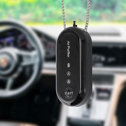 Wearable Air Purifier, Portable Air Purifier Necklace USB Rechargeable for Travel Outdoor, Lasts 30-60 Hours