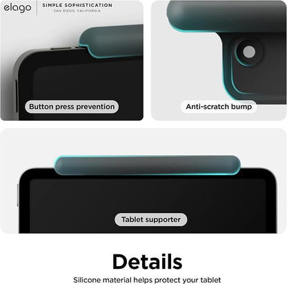 elago Home Hub Mount for iPad mini/Air/Pro | [DGY] [iPad Wall Mount] [Homekit Mount] [Easy Installation] [Scratch-Free] [Cable Management Included] (Dark Gray)