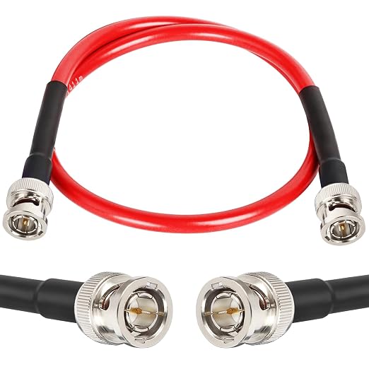 XRDS -RF 2FT SDI Cable - 75 Ohm RG59 BNC Male Cable for 4K 1080P 3G/6G HD SDI Camera Monitor Video Recorder SDI to HDMI Converter Splitter Security Camera