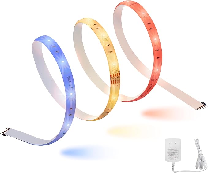 SYLVANIA Smart LED WiFi Full Color Light Strip, 6.5 ft, Dimmable, Compatible with Alexa and Google Home Only - 1 Pack (75704)