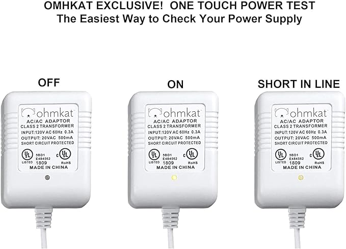 Video Doorbell Power Supply - Compatible with Blink Smart Wi-Fi Video Doorbell - No Existing Wiring Required - Transformer, Adapter, Power Kit & Supply All In One (White)