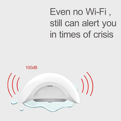 Water Leak Sensor Alarm Wireless Mini Flood Detector for Alarm System and Smart Home Automation, Water Sensor for Kitchen Bathroom Basement