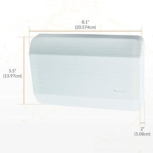 Newhouse Hardware CHM3D Door Chime,White,(Pack of 2)