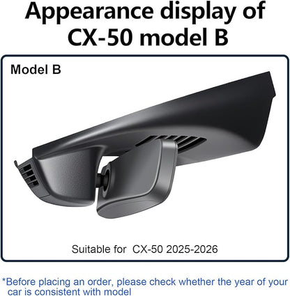 Mangoal 4K Dash Cam Custom fit for Mazda CX-50 2025 2026(Model B), UHD 2160P Video, Free App & WiFi, 64GB Card