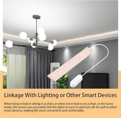 Zigbee Pressure Senor Occupancy/Presence Detector Stress Belt Hidden in Bed/Sofa Battery Powered Tuya Smart Life Home Automation M7