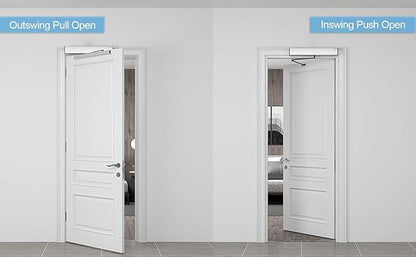 Olideauto Smart Home Door Opener WiFi Phone APP Remote Control Automatic Swing Door,Compatible with Alexa,Google Home,Voice Control Access with Wireless Access Keypad,Electric Strike,Receiver