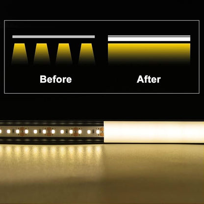 VST 20pack 3.3ft LED Channel, V Shape Led Diffuser Channel, LED Aluminum Channel System with Milky Cover, End Caps and Mounting Clips, Aluminum Profile for LED Strip Light Very Easy Installation
