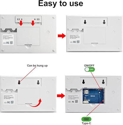 NUNET Wireless Smart Home Security System, 15-Piece Alarm Kit (Motion Sensors, Siren, Remote) - WiFi Alarm System for Home Safety, APP Alerts, Alexa/Google Compatible, No Monthly Fee, Easy Setup