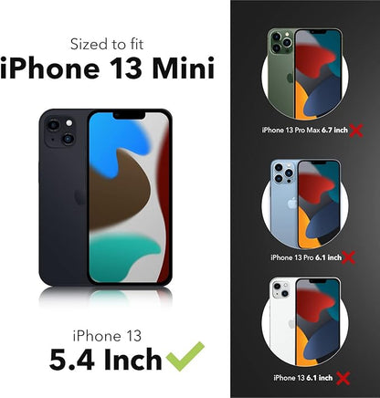 ZAGG Glass Elite Anti-Glare Screen Protector for Apple iPhone 13 mini, 5X Shatter Protection, Anti-Microbial Treatment, Anti-Fingerprint Technology, InvisibleShield, Easy to Install