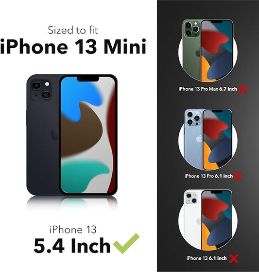ZAGG Glass Elite Anti-Glare Screen Protector for Apple iPhone 13 mini, 5X Shatter Protection, Anti-Microbial Treatment, Anti-Fingerprint Technology, InvisibleShield, Easy to Install