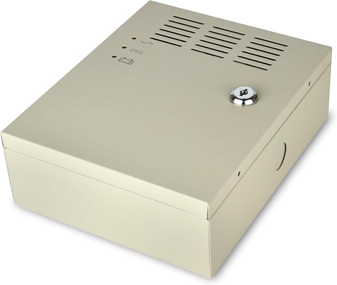 EVERSECU UPS Power Supply for Door Access Entry System, AC 110-240V to DC 12V 5A Worldwide Voltage with Battery Link for Acess Control Electronic Magnetic Lock (Battery Not Included)