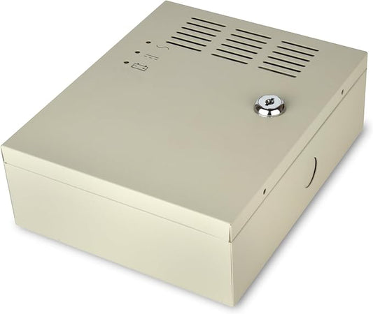EVERSECU UPS Power Supply for Door Access Entry System, AC 110-240V to DC 12V 5A Worldwide Voltage with Battery Link for Acess Control Electronic Magnetic Lock (Battery Not Included)