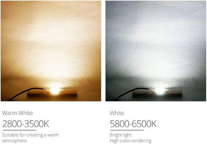 Home Bulbs COB LED Lamp 20W 30W 50W Diode Array Matrix Chip Light Bulb 100V-240V Smart IC High Lumen Flicker-Free Heat Dissipation Household Lamp