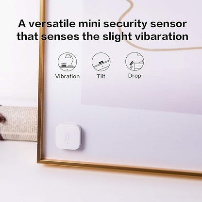 Aqara Zigbee Vibration Sensor, Wireless Mini Glass Break Detector for Alarm System, Home Automation, Requires Aqara Hub (not 3rd-Party), Compatible with Apple HomeKit, Alexa, IFTTT, Home Assistant