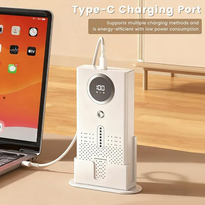 Air Purifier for Home, Compact Ozone Deodorizer with Aroma Diffuser, Car Air Purifier for Pet Rooms, Bathroom, Smoke and Odor Elimination, Desktop Design