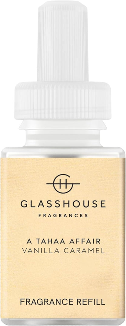 Pura x Glasshouse Home Scent Refill - Smart Air Diffuser - Hours of Luxury Fragrance per Refill - Home Essential - Clean & Safe Diffuser Fragrance - A Tahaa Affair