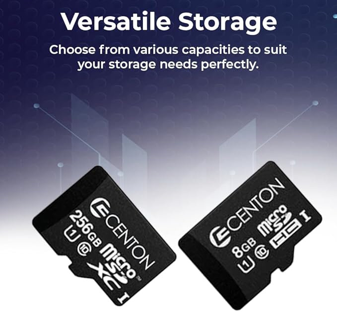 Centon Electronics Micro SD Card, UHS-I / A1 / V10 / U1 / Class 10 Flash Memory Card for Phones, Tablets, Cameras, and More, 64GB, 3 Pack Bulk