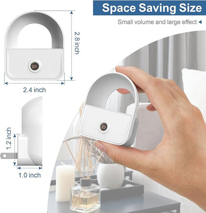 LED Night Light Plug into Wall, Nightlights with Smart Dusk toDawn Sensor, Night Light Suitable for Bedroom, Bathroom, Hallway, Kitchen, Stairs, Kids, 6 Pack, White Light