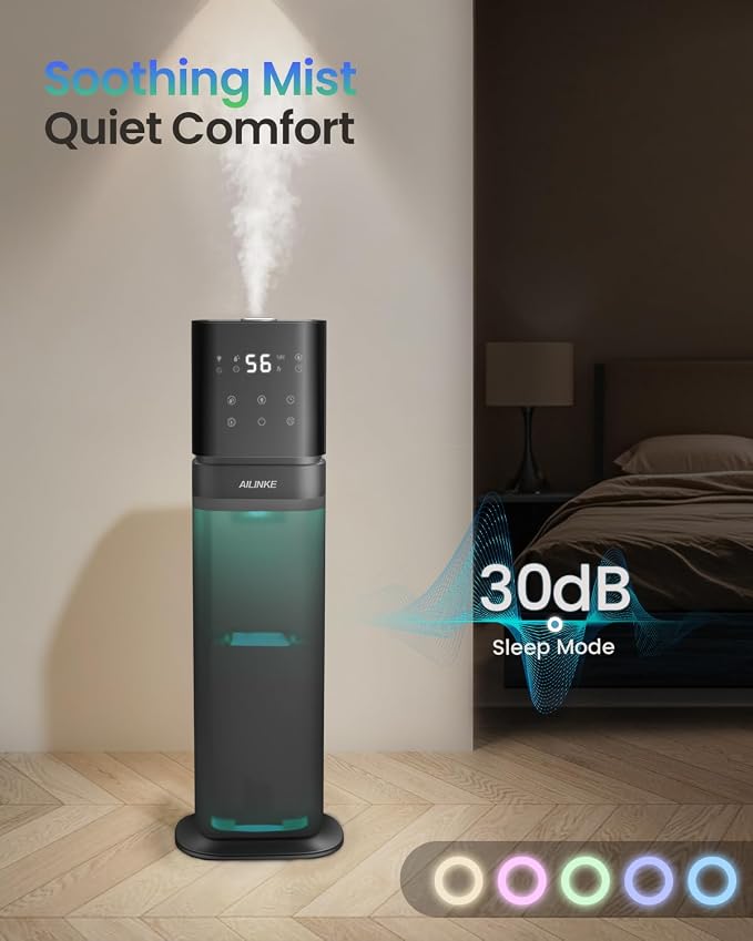 Humidifiers for Bedroom 2.1Gal/8L, Smart Humidifier for Large Room