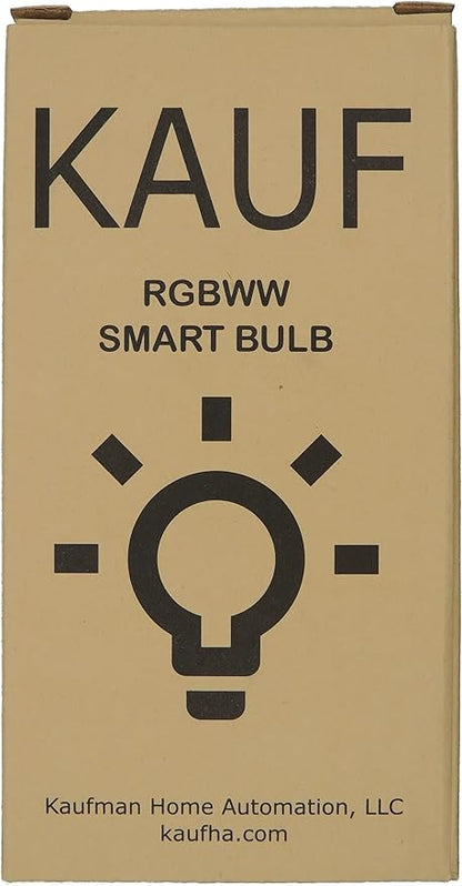 KAUF A21 RGBWW Smart Bulb with ESPHome, Compatible with Tasmota, Made for Home Assistant