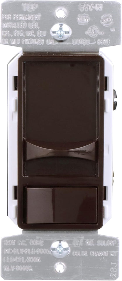 Eaton Universal Slide Dimmer 120V, Black/Brown/Gray